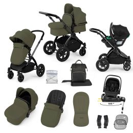 Ickle Bubba Stomp Luxe 12 Piece Nimbus 180° Travel System Bundle Woodland
