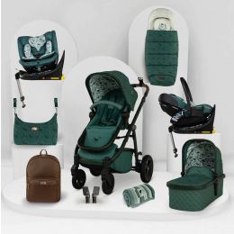 Cosatto Wow 3 Special Edition All Stage Family Acorn Rotate & Recline Duo Base Bundle Wildwood