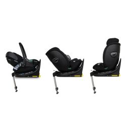 Cosatto Wow 3 All Stage Family Acorn Rotate & Recline Duo Base Bundle Silhouette