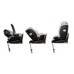 Cosatto Wow 3 All Stage Family Acorn Rotate & Recline Duo Base Bundle Whisper