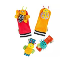 Lamaze Gardenbug Foot Finder And Wrist Rattle Set