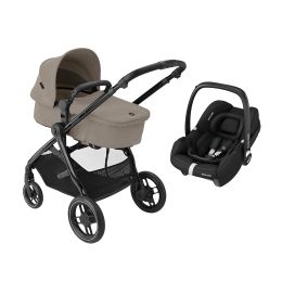 Maxi Cosi Zelia 3 Luxe Pram With Cabrio Car Seat Twillic Truffle