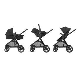 Maxi Cosi Zelia 3 Luxe Pram With Cabrio Car Seat Twillic Black