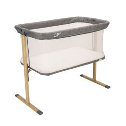 Tutti Bambini Zizee Breathable Rocking Crib Oak/Charcoal