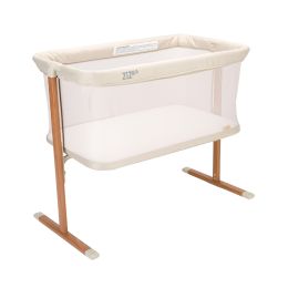 Tutti Bambini Zizee Breathable Rocking Crib Scandinavian Walnut/Ecru