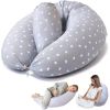 Bamibi Pregnancy Pillow Grey Hearts