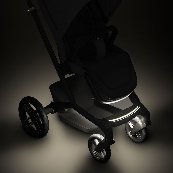 bassinet stroller travel system Silver Cross Nia Compact Stroller + Folding Bassinet Bundle Chocolate