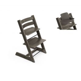 Stokke Tripp Trapp Chair & Baby Set Hazy Grey | Lesters Nurseryworld
