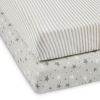 Ickle Bubba 2 Pack Cot Bed Fitted Sheets Cosmic Aura