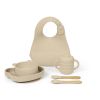 Ickle Bubba 6 Piece Silicone Feeding Set Beige