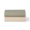 Snuz 2 Pack Crib Fitted Sheets Sage / Cross