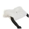 Roma Dolls Pram Fur Handmuff White