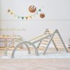 Tutti Bambini Scala Montessori 3 In 1 Pikler Climbing Frame With Climbing Wall Mushroom