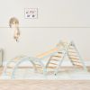 Tutti Bambini Scala Montessori 3 In 1 Pikler Climbing Frame With Climbing Wall Sea Mist