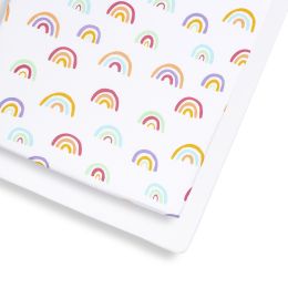 Snuz 2 Pack Cot/Cot Bed Fitted Sheets Colour Rainbow