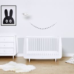 SnuzKot Skandi 2 Piece Nursery Furniture Set White