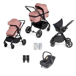 Ickle Bubba Comet 3-In-1 Travel System With Astral Car Seat Dusky Pink