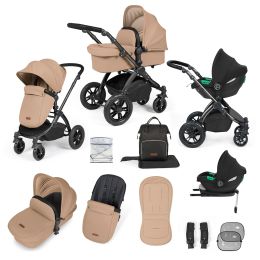 Ickle Bubba Stomp Luxe All In One Cirrus I-Size Travel System Desert