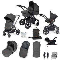 Ickle Bubba Stomp Luxe All-in-One Travel System Charcoal Grey