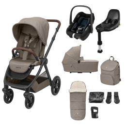 Maxi Cosi Oxford Select Travel System Bundle With Pebble S Car Seat And Accessories Twillic Truffle