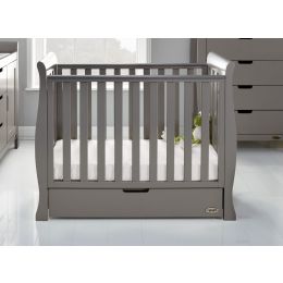 Obaby Stamford Space Saver Cot Taupe Grey