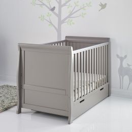 Obaby Stamford Classic Cot Bed Taupe Grey