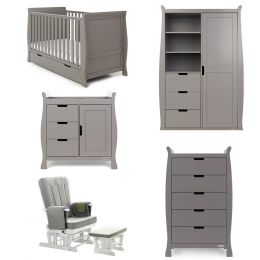 Obaby Stamford Classic 5 Piece Room Set Taupe Grey