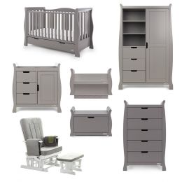 Obaby Stamford Luxe 7 Piece Room Set Taupe Grey