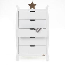 Obaby Stamford Tall Chest Of Drawers White