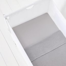 Snuz 3 Piece Crib Bedding Set Grey
