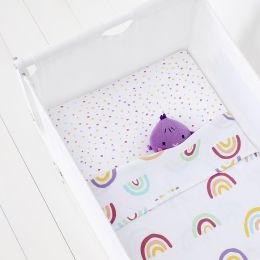 Snuz 3 Piece Crib Bedding Set Colour Rainbow