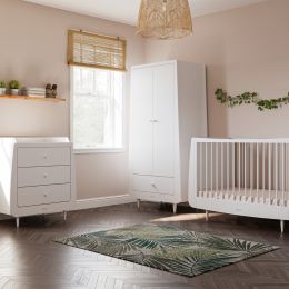 SnuzKot Skandi 3 Piece Nursery Furniture Set White