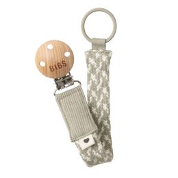 Bibs Pacifier Clip Sand/Ivory