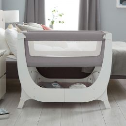 Shnuggle Air Bedside Crib Dove Grey