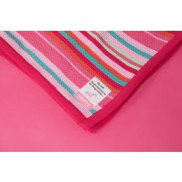 Ziggle Knitted Stripe Blanket by Cosatto Pinks