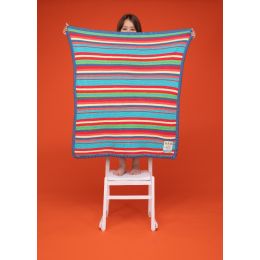 Ziggle Knitted Stripe Blanket by Cosatto Multi Colour