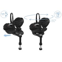 Maxi Cosi Fame Premium Travel System Bundle With Pebble 360 Pro Car Seat And Accessories Twillic Black