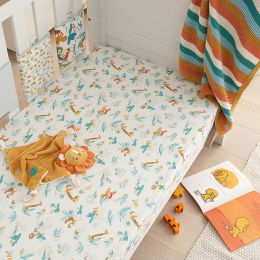 Tutti Bambini Cot Bed 2 Pack Fitted Sheets 140x70cm Run Wild
