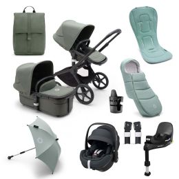 Bugaboo Fox 5 Complete Forest Green Pebble 360 Pro Ultimate Bundle