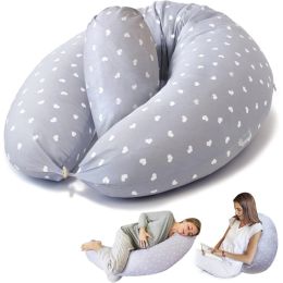 Bamibi Pregnancy Pillow Grey Hearts