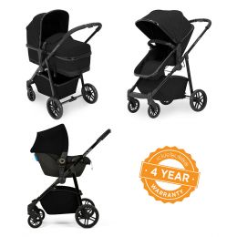 Ickle Bubba Moon 3-in-1 Travel System with Astral Car Seat Black