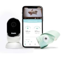 Owlet Monitor Duo: Smart Sock 3 (mint) + Cam 2 