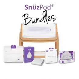 SnuzPod4 Bedside Crib Bundle Natural