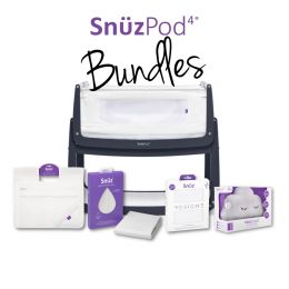 SnuzPod4 Bedside Crib Bundle Navy