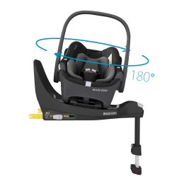Maxi Cosi Fame Complete Travel System Bundle With Pebble 360 Car Seat And Accessories Twillic Truffle Black Wheels