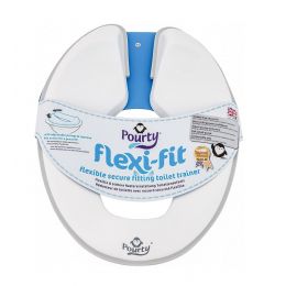 Pourty Flexi Fit Toilet Trainer White/Grey