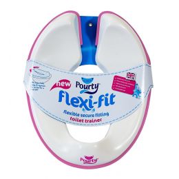 Pourty Flexi Fit Toilet Trainer White/Pink