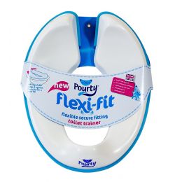 Pourty Flexi Fit Toilet Trainer White/Blue