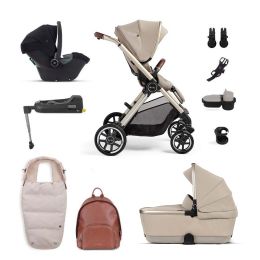 Silver Cross Reef Pushchair with Ultimate Pack & First Bed Carrycot Stone