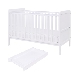 Tutti Bambini Rio Cot Bed With Cot Top Changer & Mattress White